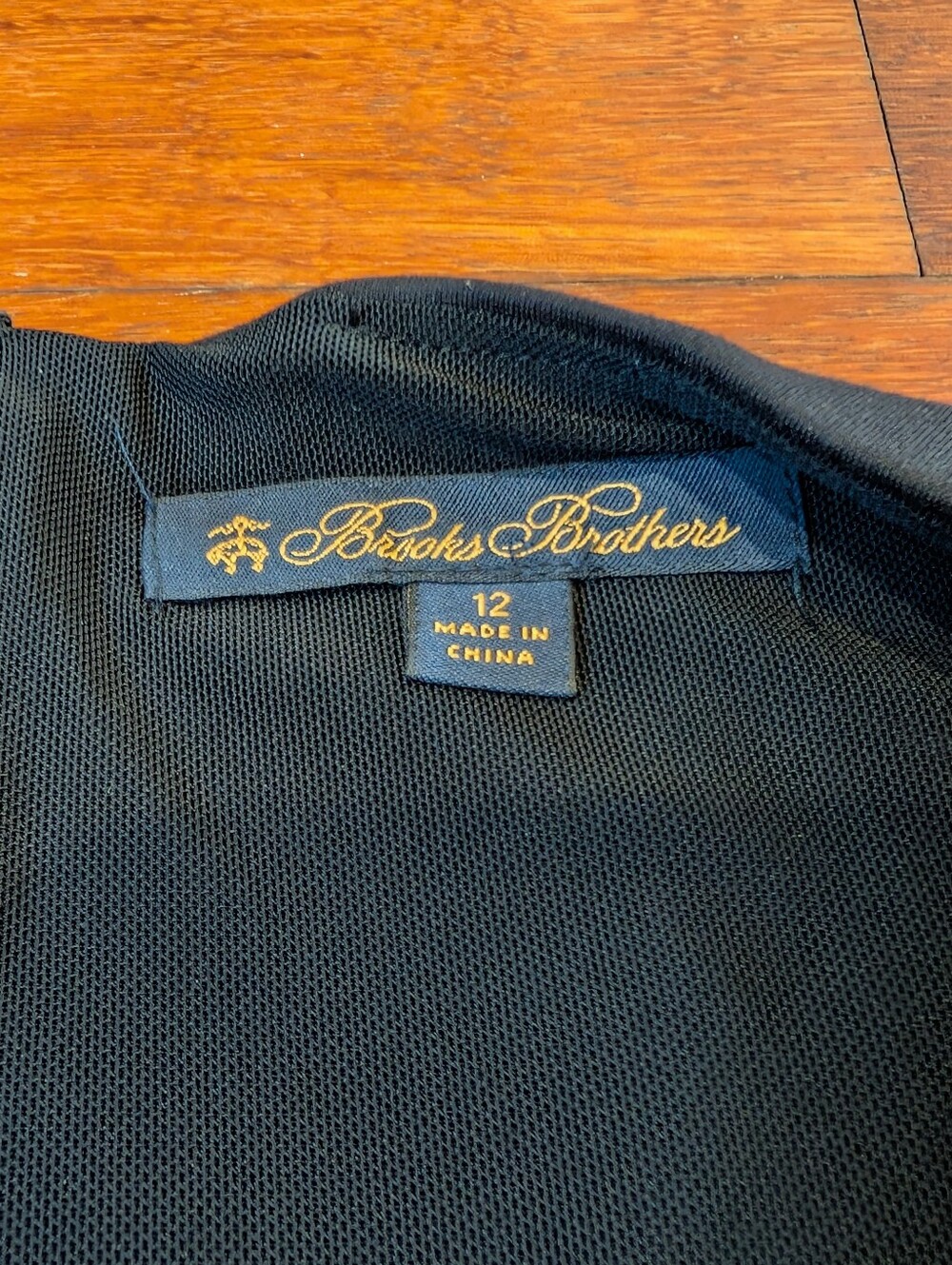Brooks Brothers Black Top with Gray Tweed Pencil Dress - Picture 3 of 5